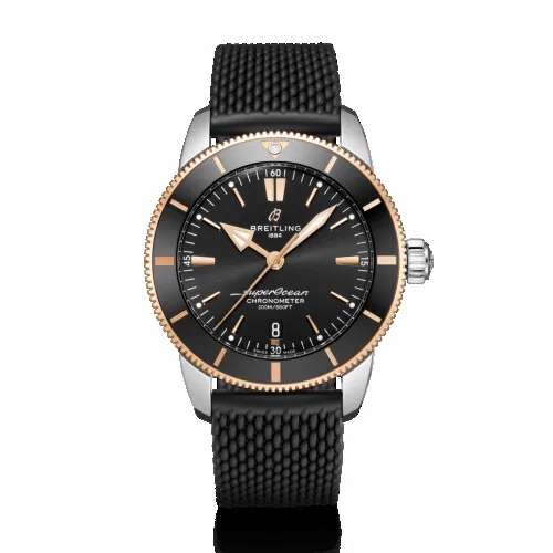 Breitling Superocean Heritage II B20 Automatic 44 Stainless Steel - Red Gold / Black / Rubber / Folding UB2030121B1S1 (aka: UB203012.BG52.279S)